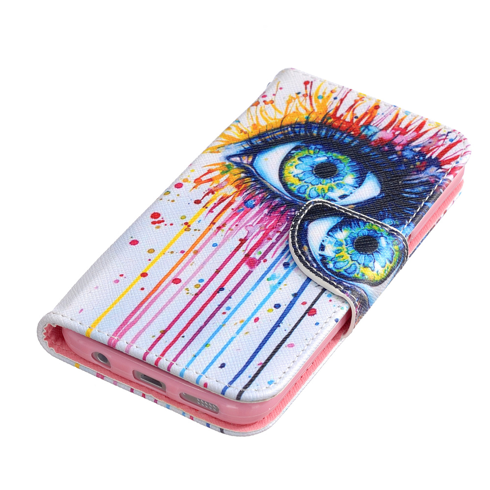 Galaxy S7 case wallet leather case printed
