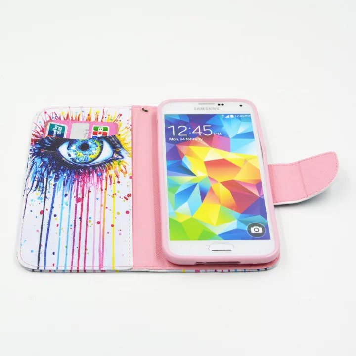 Galaxy S5 case wallet leather case printed Galaxy S5 case wallet leather case printed