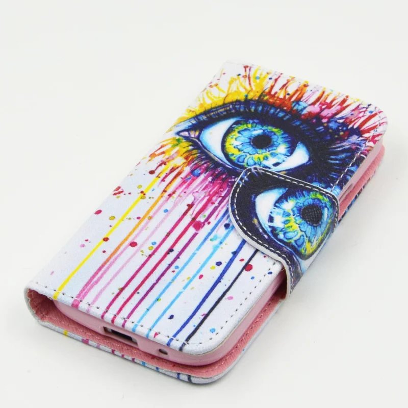 Galaxy S4 Mini case wallet leather case printed