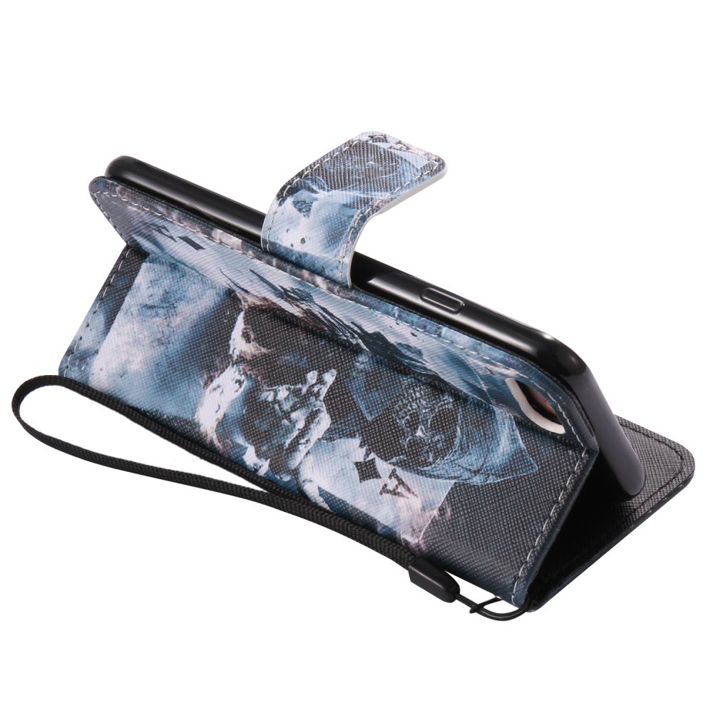 iPhone 7 case wallet leather card holder cover case printed leather