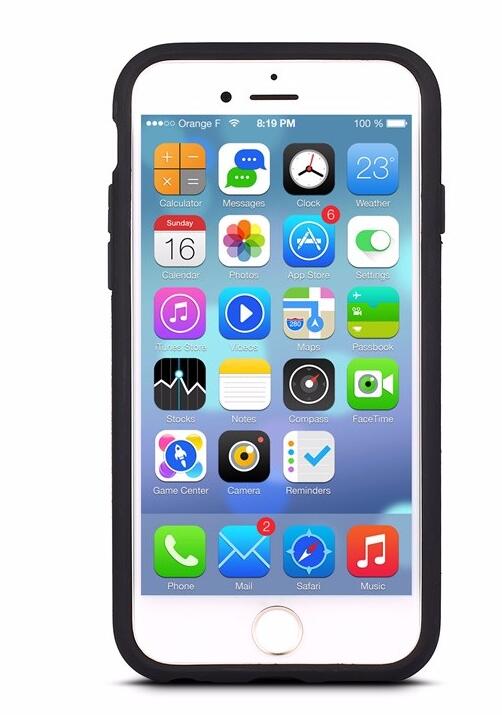 iphone 6 6s impact proof hybrid case card clip Brushed Metal Texture