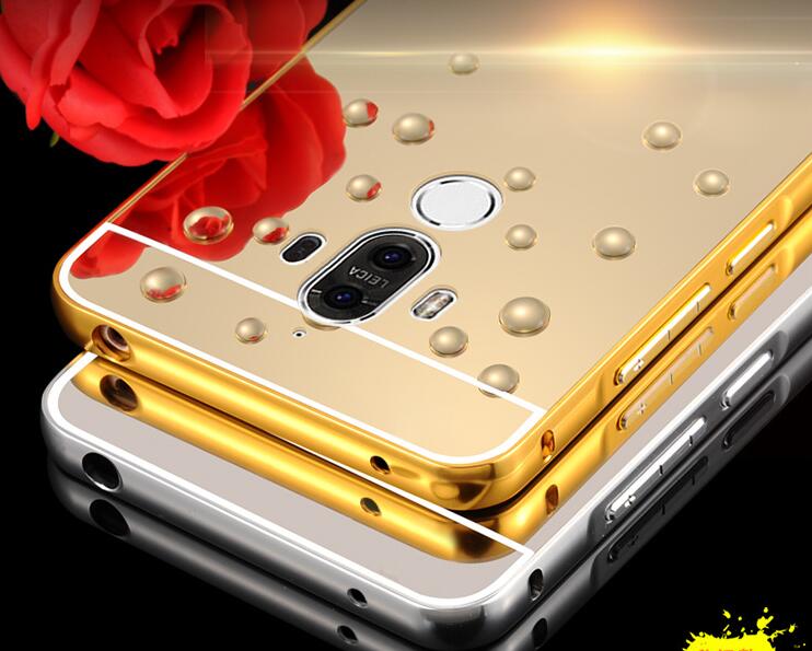 HUAWEI MATE 9 case Slim Metal bumper with mirror back cover case HUAWEI MATE 9 case Slim Metal bumper with mirror back cover case