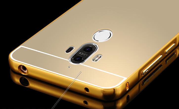 HUAWEI MATE 9 case Slim Metal bumper with mirror back cover case HUAWEI MATE 9 case Slim Metal bumper with mirror back cover case