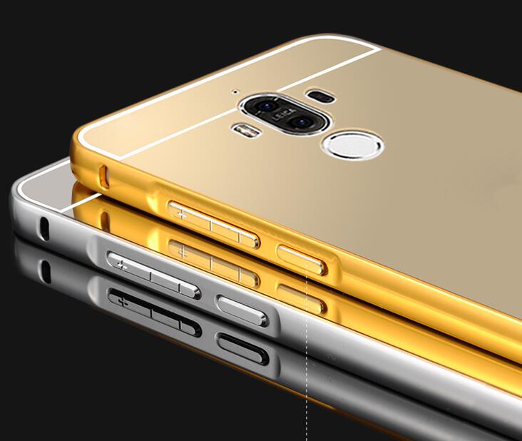 HUAWEI MATE 9 case Slim Metal bumper with mirror back cover case HUAWEI MATE 9 case Slim Metal bumper with mirror back cover case