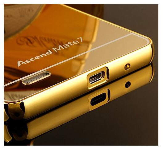HUAWEI MATE 7 case Slim Metal bumper with mirror back cover case HUAWEI MATE 7 case Slim Metal bumper with mirror back cover case