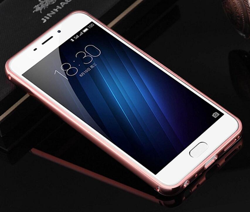 MEIZU M3S case Slim Metal bumper with mirror back cover case