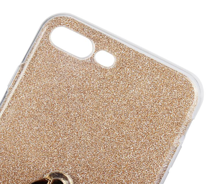 iphone 7 plus Soft tpu Bling Kickstand Case with Ring Rotary Metal Mount