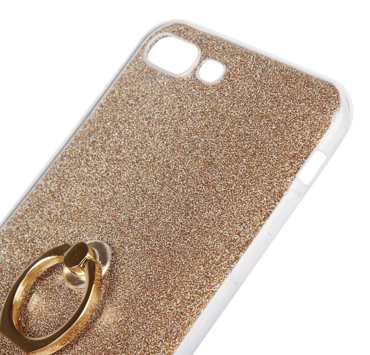 iphone 7 plus Soft tpu Bling Kickstand Case with Ring Rotary Metal Mount