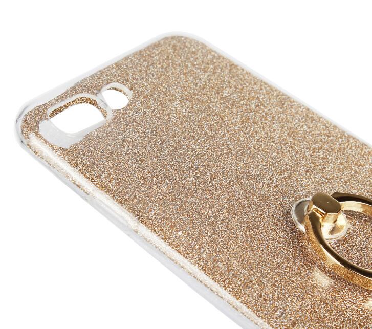iphone 7 plus Soft tpu Bling Kickstand Case with Ring Rotary Metal Mount