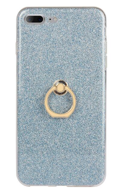 iphone 7 plus Soft tpu Bling Kickstand Case with Ring Rotary Metal Mount