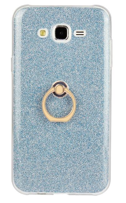 Gaxlaxy J7 Soft tpu Bling Kickstand Case with Ring Rotary Metal Mount