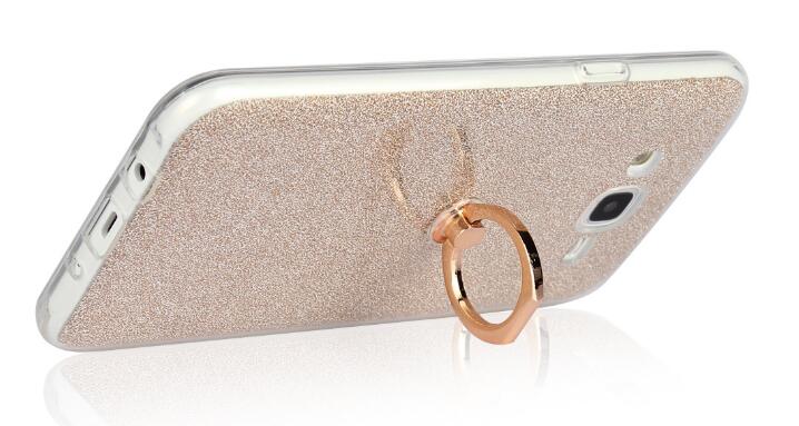 Gaxlaxy S6 Soft tpu Bling Kickstand Case with Ring Rotary Metal Mount