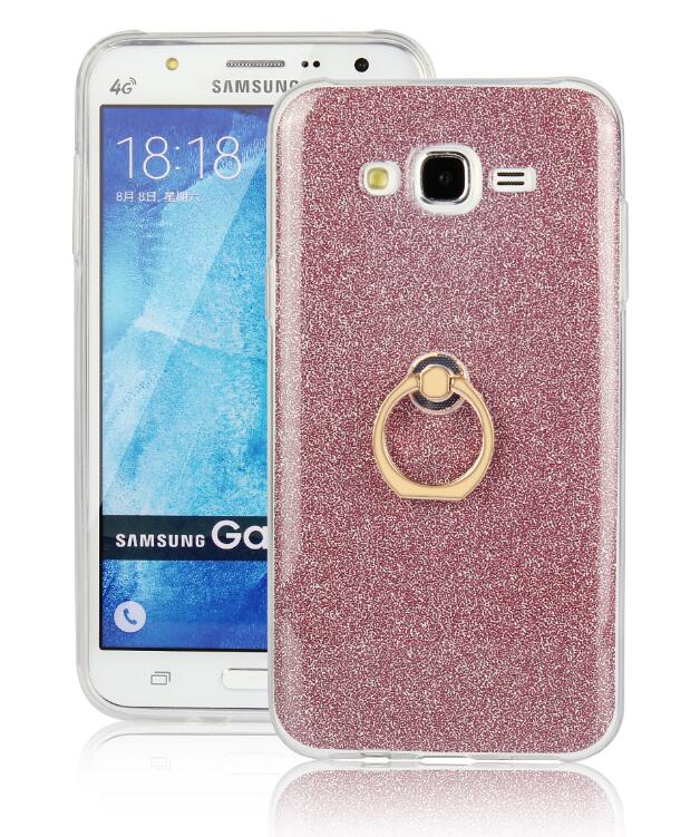 Gaxlaxy S6 Soft tpu Bling Kickstand Case with Ring Rotary Metal Mount