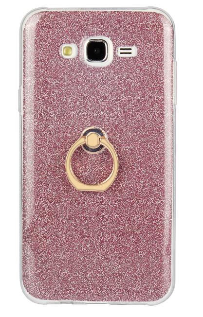 Gaxlaxy S6 Soft tpu Bling Kickstand Case with Ring Rotary Metal Mount