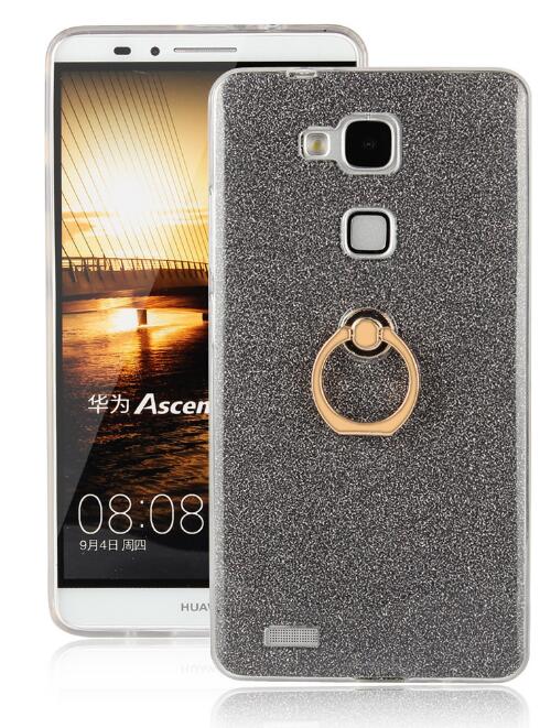 HUAWEI MATE 7 Soft tpu Bling Kickstand Case with Ring Rotary Metal Mount HUAWEI MATE 7 Soft tpu Bling Kickstand Case with Ring Rotary Metal Mount