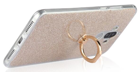 HUAWEI MATE 9 Soft tpu Bling Kickstand Case with Ring Rotary Metal Mount HUAWEI MATE 9 Soft tpu Bling Kickstand Case with Ring Rotary Metal Mount