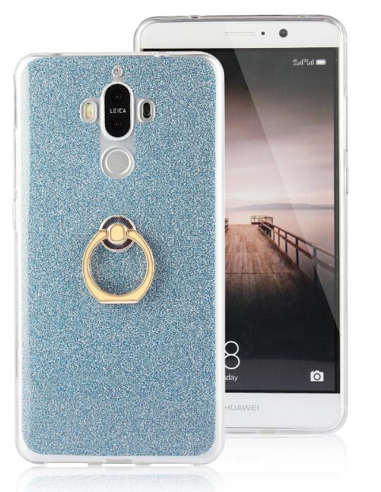 HUAWEI MATE 9 Soft tpu Bling Kickstand Case with Ring Rotary Metal Mount HUAWEI MATE 9 Soft tpu Bling Kickstand Case with Ring Rotary Metal Mount