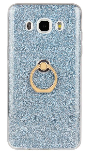 Gaxlaxy J7 2016 Soft tpu Bling Kickstand Case with Ring Rotary Metal Mount
