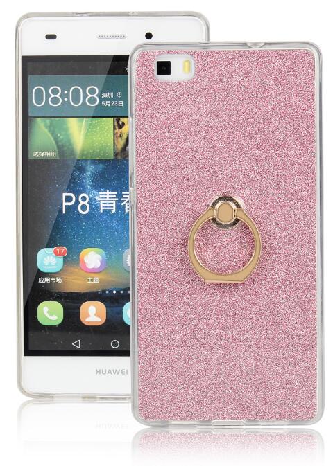 HUAWEI P8 LITE Soft tpu Bling Kickstand Case with Ring Rotary Metal Mount HUAWEI P8 LITE Soft tpu Bling Kickstand Case with Ring Rotary Metal Mount