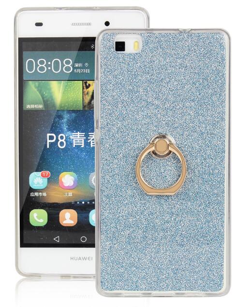 HUAWEI P8 LITE Soft tpu Bling Kickstand Case with Ring Rotary Metal Mount HUAWEI P8 LITE Soft tpu Bling Kickstand Case with Ring Rotary Metal Mount