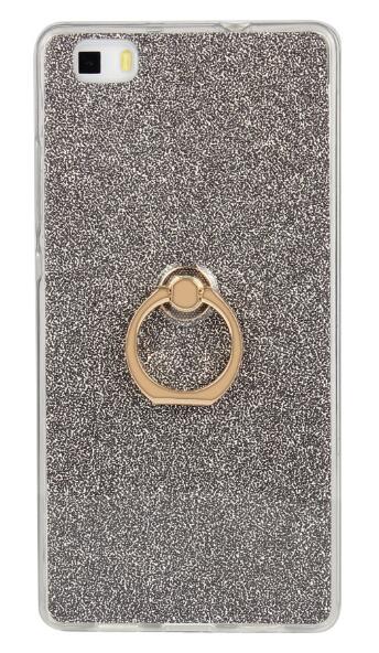 HUAWEI P8 LITE Soft tpu Bling Kickstand Case with Ring Rotary Metal Mount