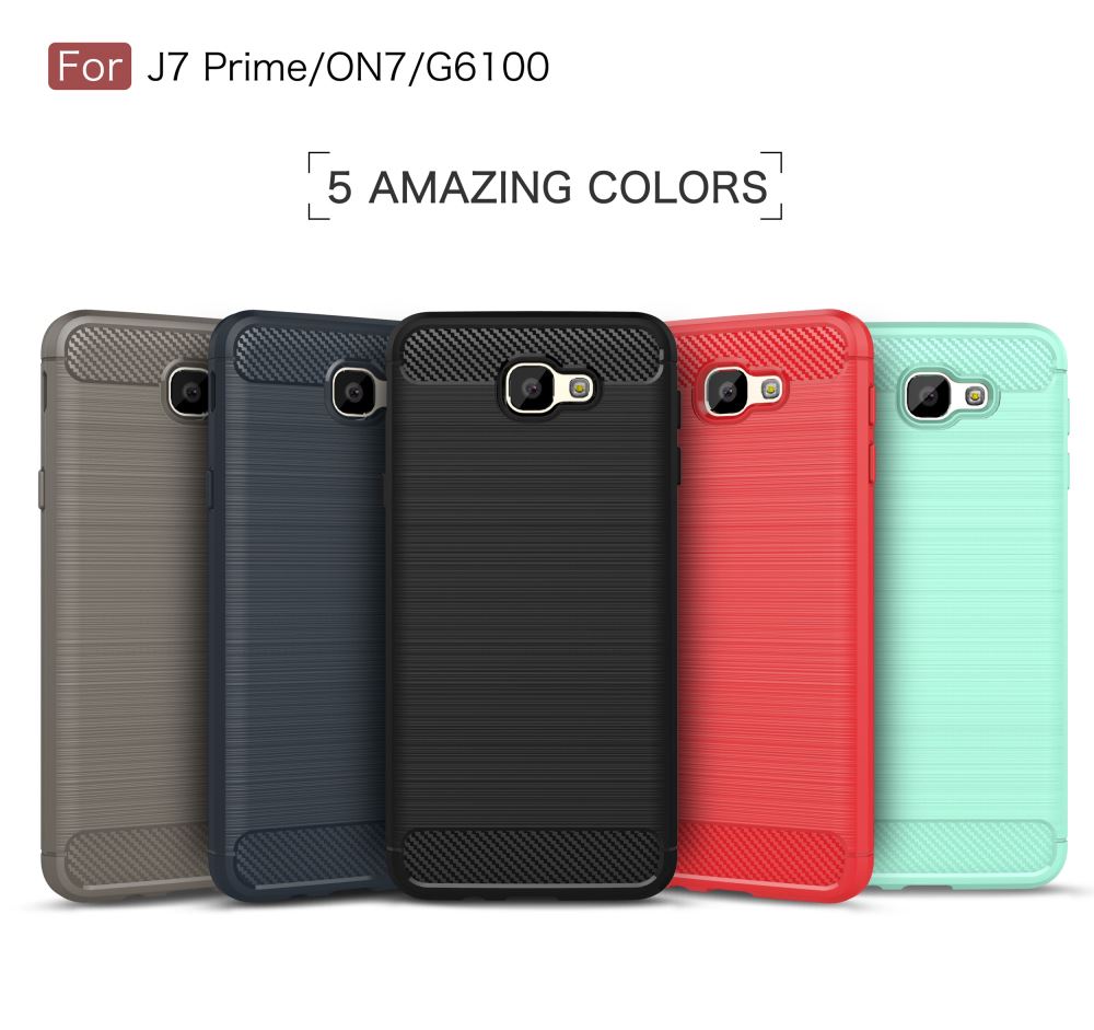 Galaxy J7 Prime case impact proof rugged case with carbon fiber