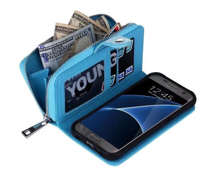Galaxy S7 edge detachable full wallet leather case
