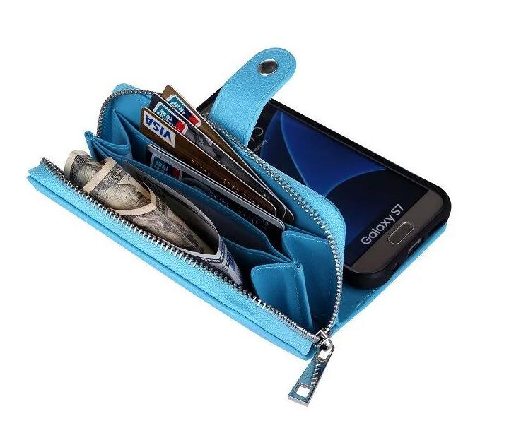 Galaxy S7 edge detachable full wallet leather case