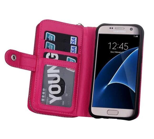 Galaxy S7 edge detachable full wallet leather case Galaxy S7 edge detachable full wallet leather case