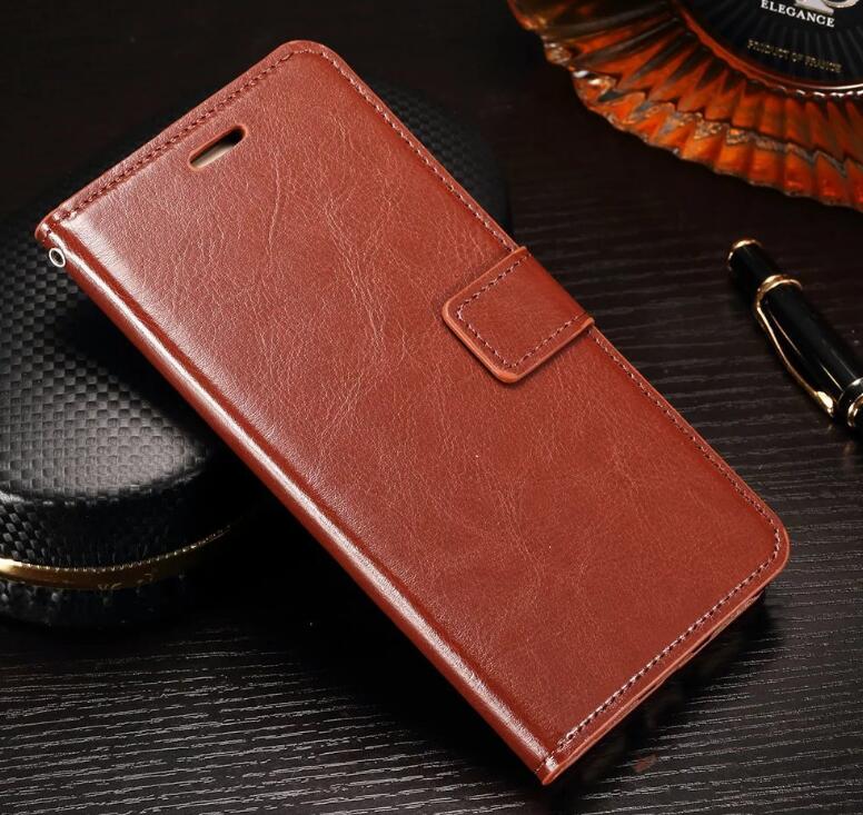 Huawei Mate 9 Vintage Fine Leather Wallet Case - Black