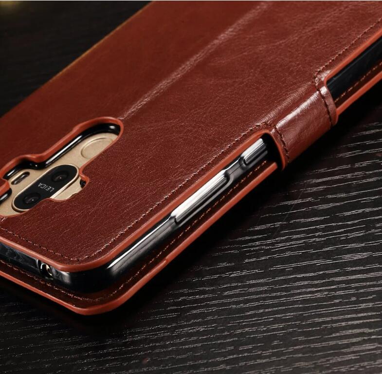 Huawei mate 9 vintage fine leather wallet case