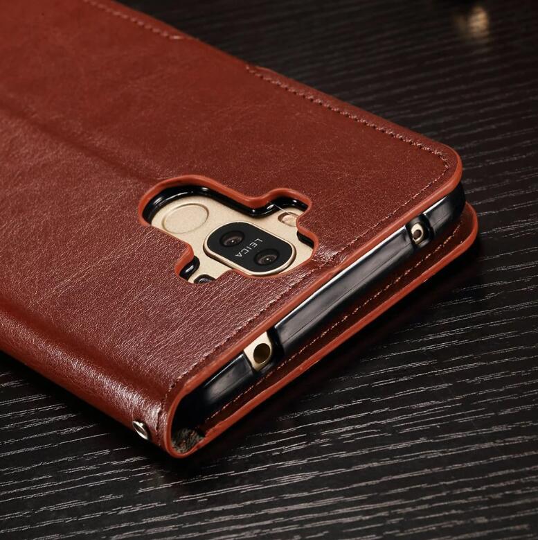 Huawei mate 9 vintage fine leather wallet case