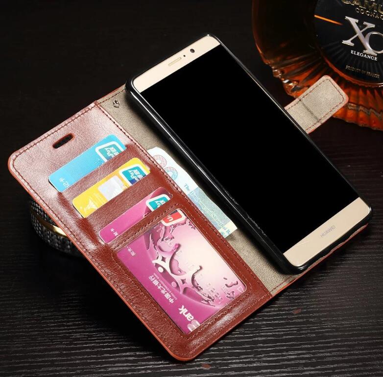 Huawei mate 9 vintage fine leather wallet case