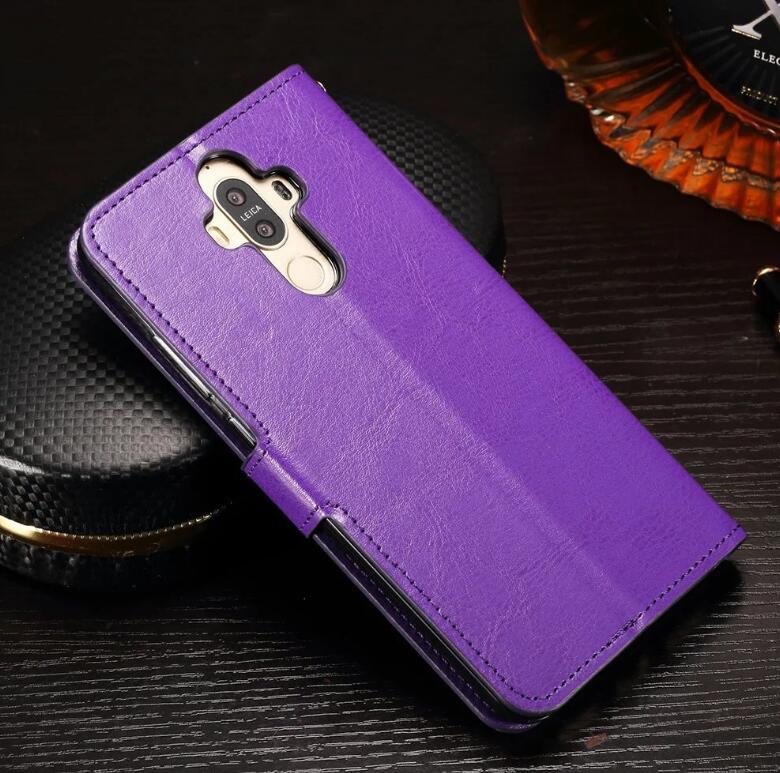 Huawei mate 9 vintage fine leather wallet case