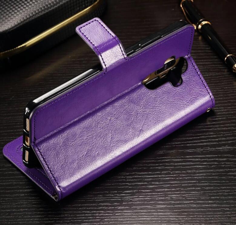 Huawei mate 9 vintage fine leather wallet case