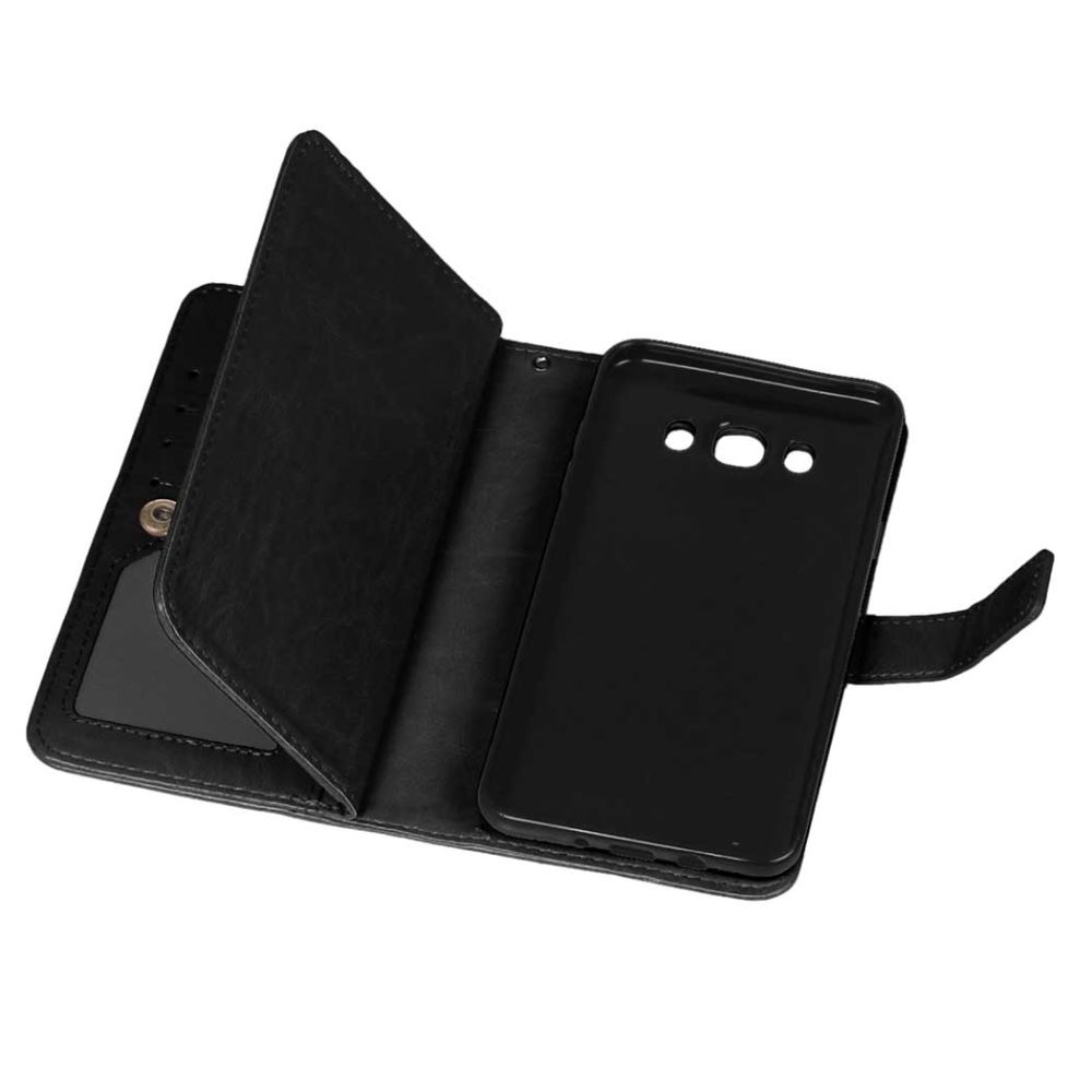 Galaxy J2 Prime Double Wallet Leather Case - Black Galaxy J2 Prime Double Wallet Leather Case - Black