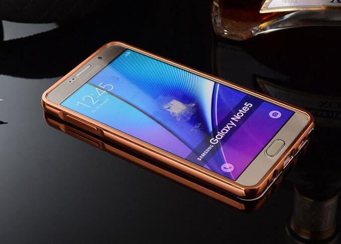 Galaxy NOTE 5 Slim Metal bumper with mirror back cover case Galaxy NOTE 5 Slim Metal bumper with mirror back cover case