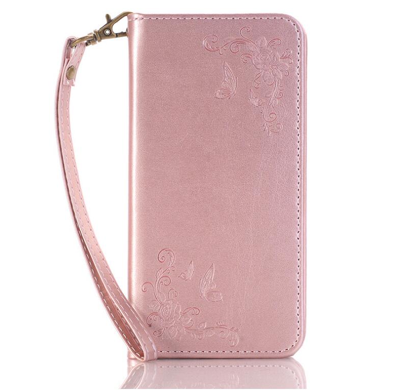 Galaxy J7 prime Premium Leather Embossing wallet Folio case