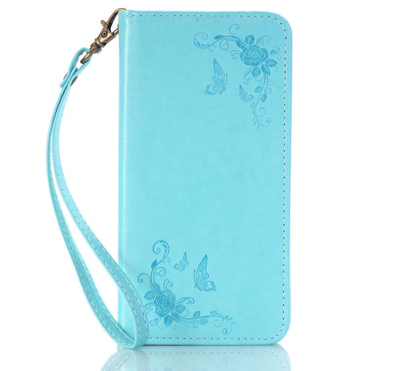 Galaxy J7 prime Premium Leather Embossing wallet Folio case