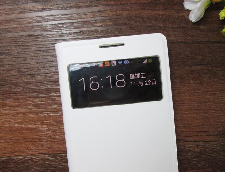 Samsung Galaxy S4 case Leather Flip window case Smart cover