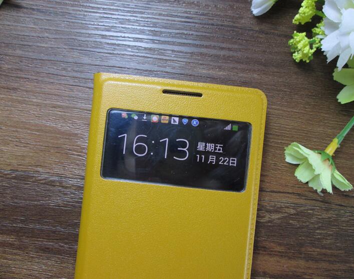 Samsung Galaxy S4 case Leather Flip window case Smart cover