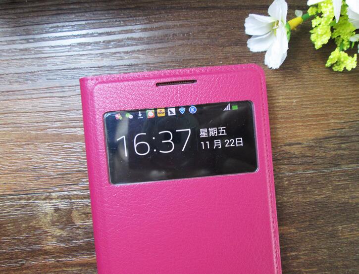 Samsung Galaxy S4 case Leather Flip window case Smart cover