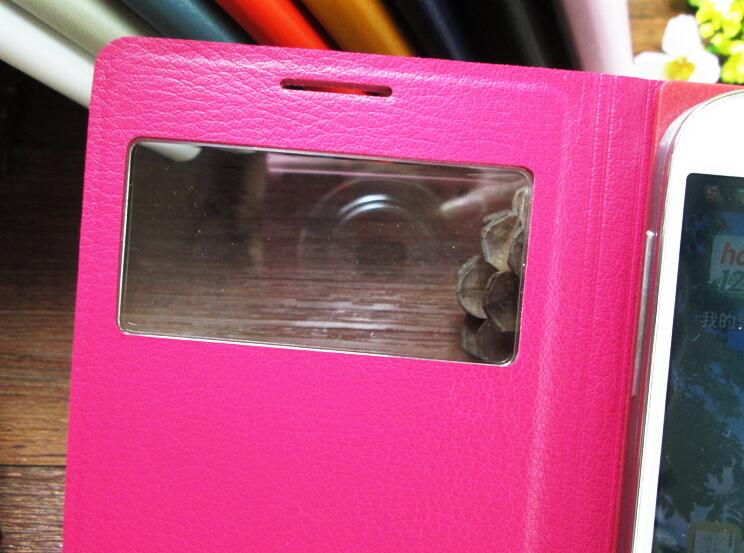 Samsung Galaxy S4 case Leather Flip window case Smart cover