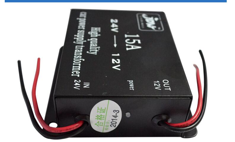 15A High quality car power supply transformer 24v to 12v 15A High quality car power supply transformer 24v to 12v