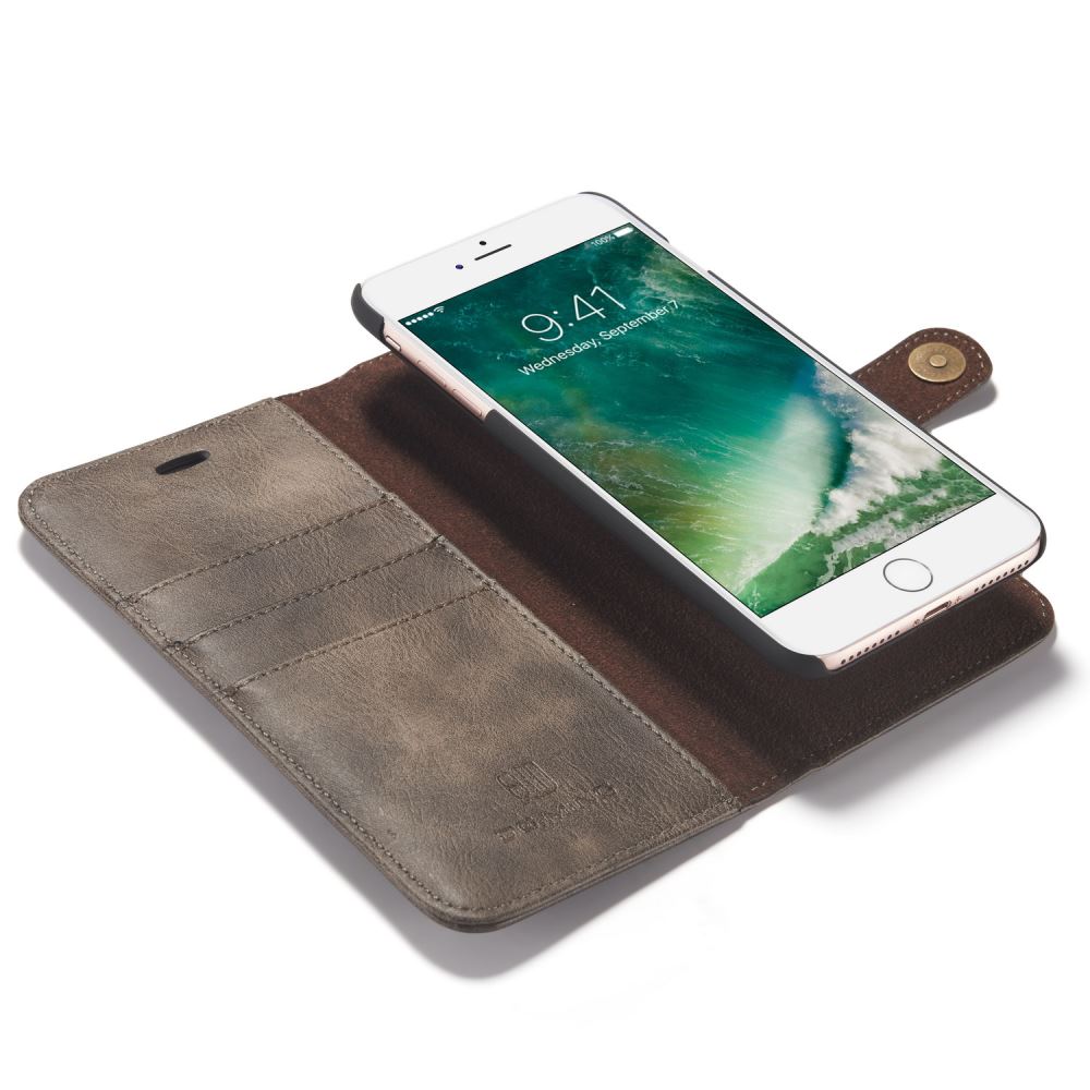 iPhone 7 plus case wallet 3 cards leather detachable case