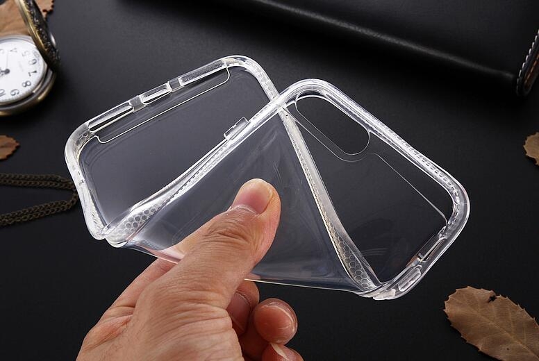 iPhone 7 Plus case plating bumper with clear gel back cover case