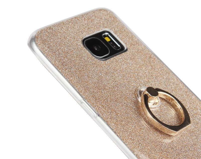 Gaxlaxy S7 EDGE Soft tpu Bling Kickstand Case with Ring Rotary Metal Mount Gaxlaxy S7 EDGE Soft tpu Bling Kickstand Case with Ring Rotary Metal Mount