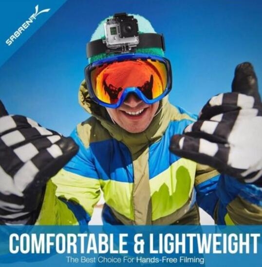 GoPro Compatible Head Strap Mount for Hero 3+ Hero 3 Hero 2 Hero 1