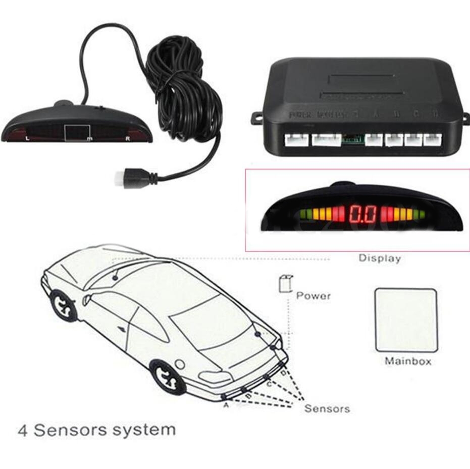 Reversing radar Car reverse Parking 4 Sensors Reversing radar Car reverse Parking 4 Sensors