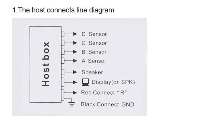 Reversing radar Car reverse Parking 4 Sensors Reversing radar Car reverse Parking 4 Sensors